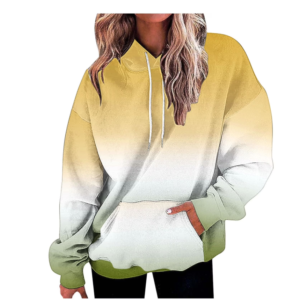 Trendy Hoodies Gradient Oversized Sweatshirt